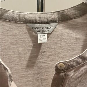 Lucky Brand Light Brown Button-Up Shirt